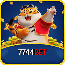 Imagem promocional da 7744BET mostrando a plataforma e suas vantagens